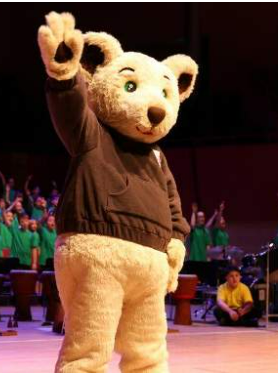 Fir and Hazel classes joined with other local schools at the Giant Sing.